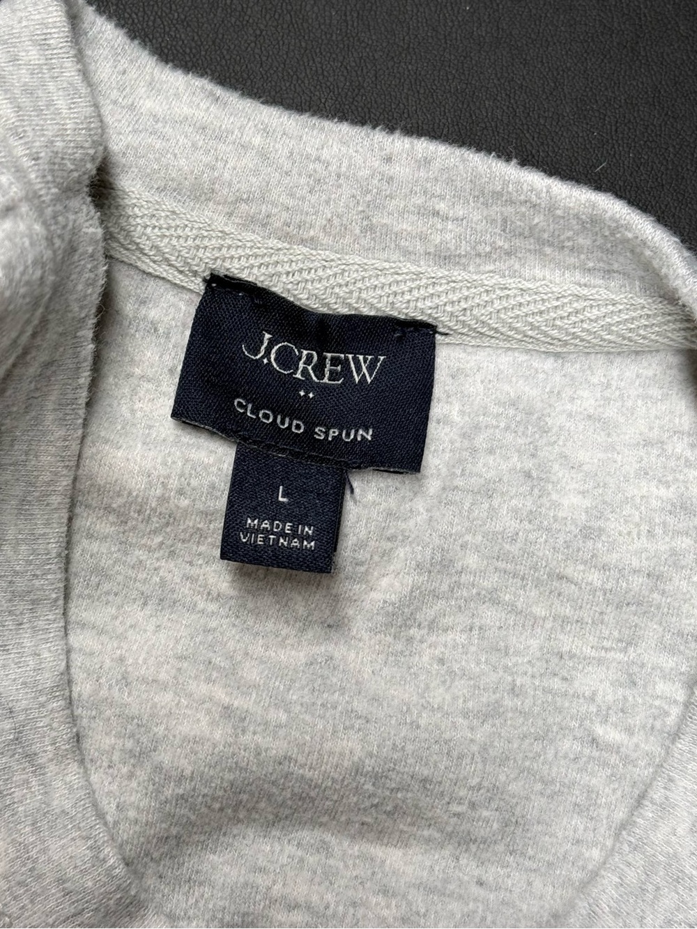 J. Crew Heathered Light Gray Crewneck Sweater - Picture 5 of 6